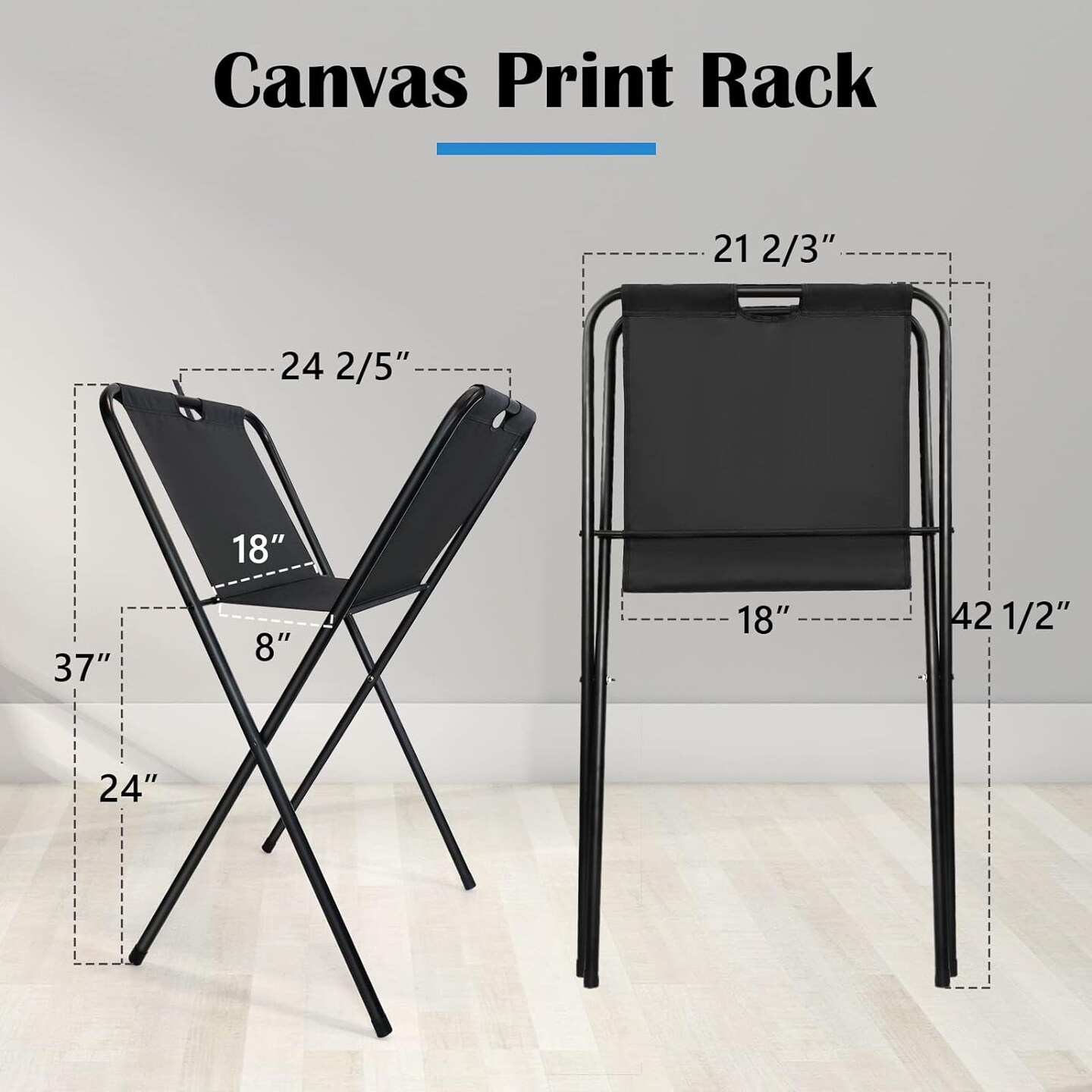 Canvas Print Rack, Display Rack for Posters, Holds Artwork, Prints, Panels, Canvas Art for Shows & Storage