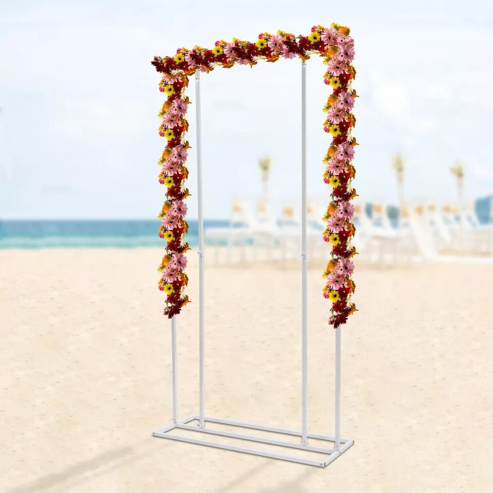 Metal Wedding Backdrop Stand Flower Frame Rack Garden Party Decor Free Standing