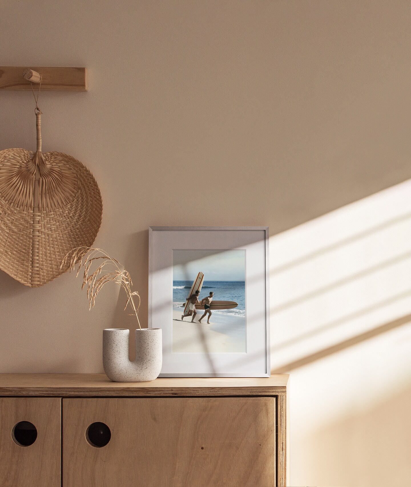 Haus and Hues Aluminum Glass and Matted Picture Frame