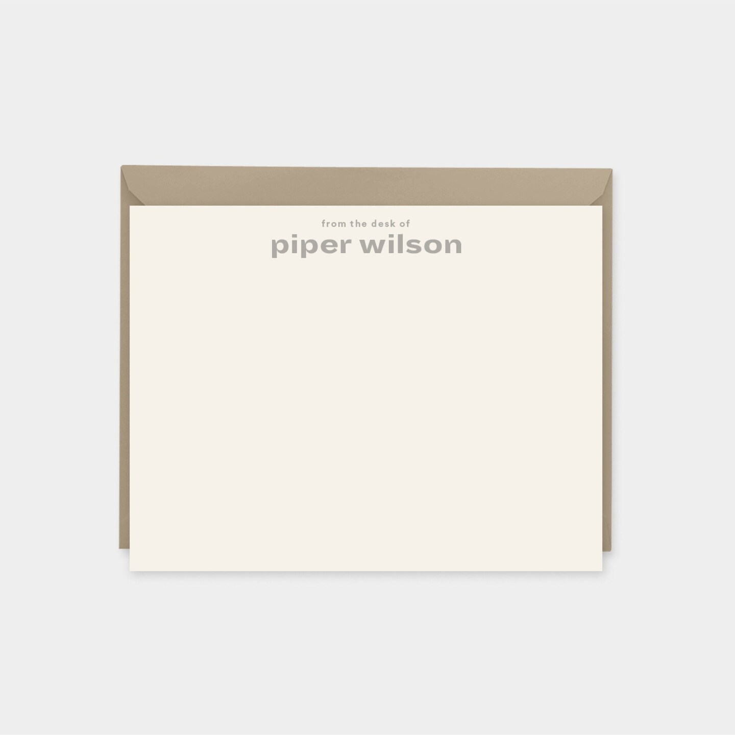 Contemporary Personalized Note Cards,