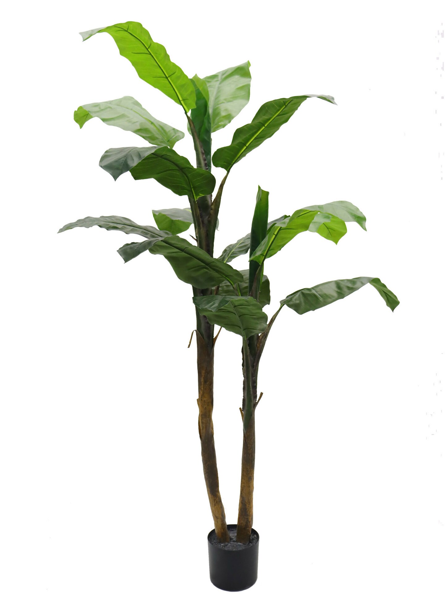 5-Foot Artificial Banana Tree with 16 Lush Leaves for Tropical Décor in Living Room, Office, or Hallway | No Maintenance Faux Plant | Floral Home by Artificial Flowers