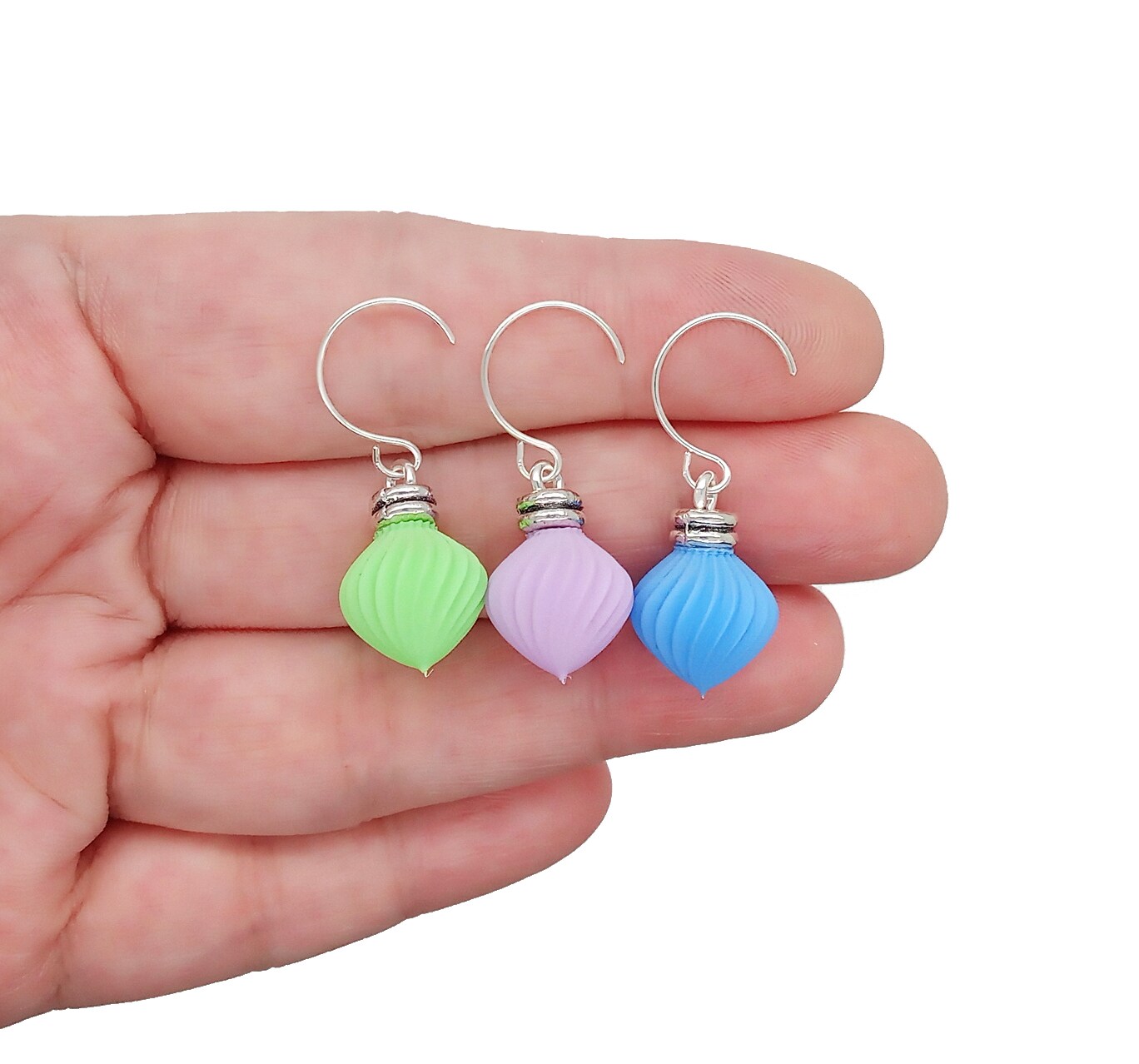 10 Mini Christmas Ornaments, Cute Pastel Baubles for Tiny Trees ...