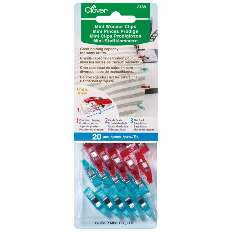 Clover Mini Wonder Clips - 20 pieces