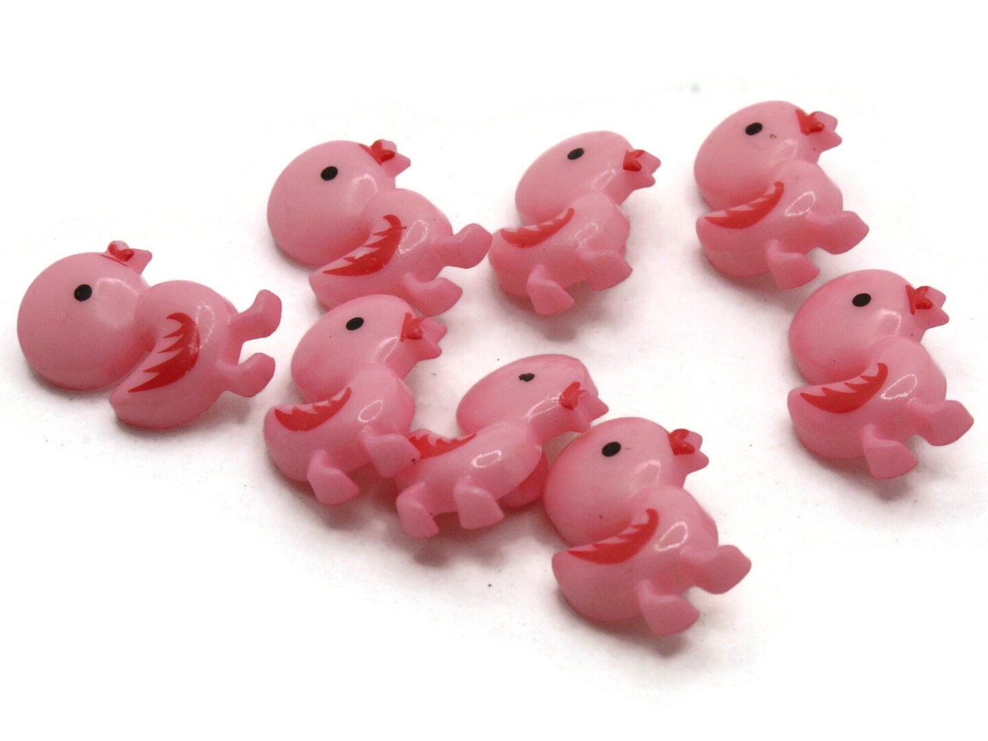 8 21mm Light Pink Duck Plastic Shank Bird Buttons Retro Animal Buttons