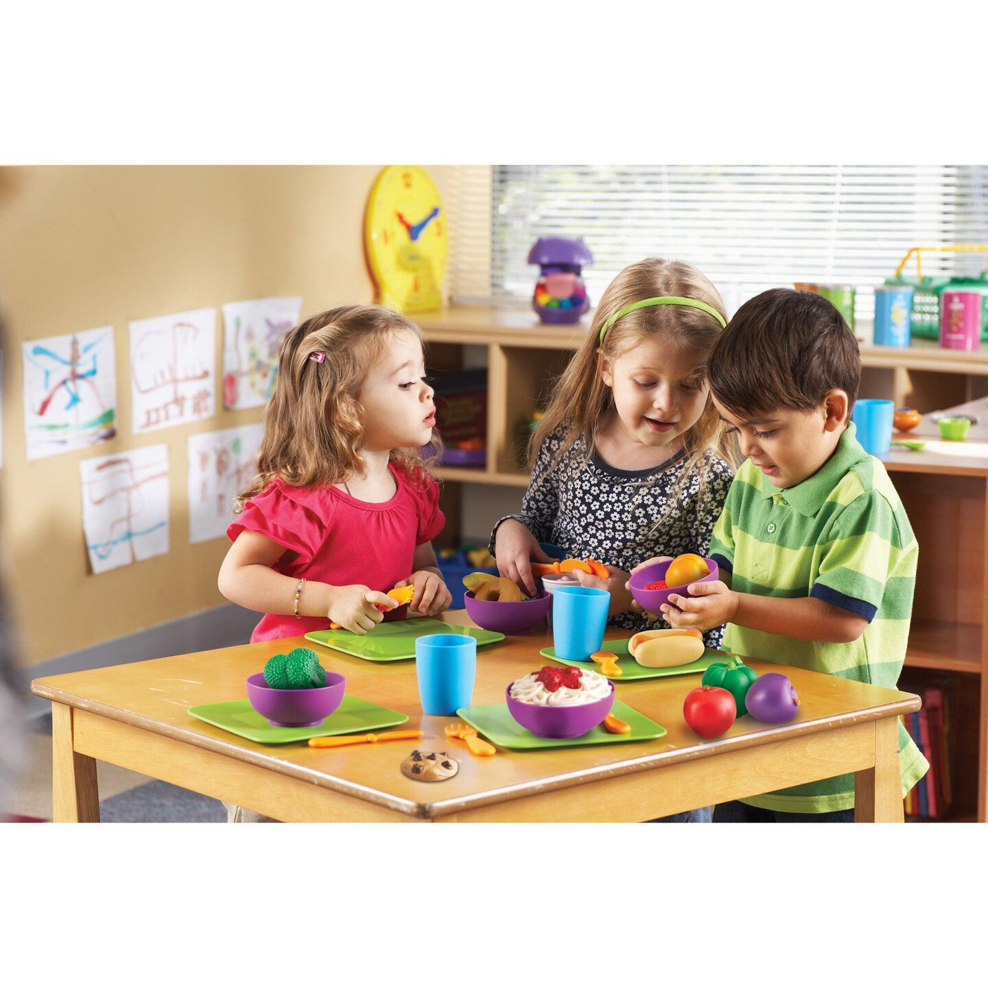 New Sprouts&#xAE; Classroom Play Food Set in Large Tote