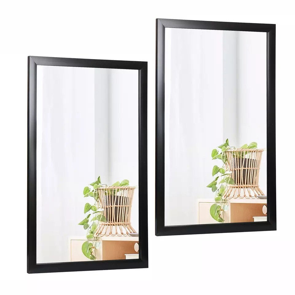 2X Decorative Mirror for Home and Bathroom Wall Decor 24"x36" Vanity Mirror