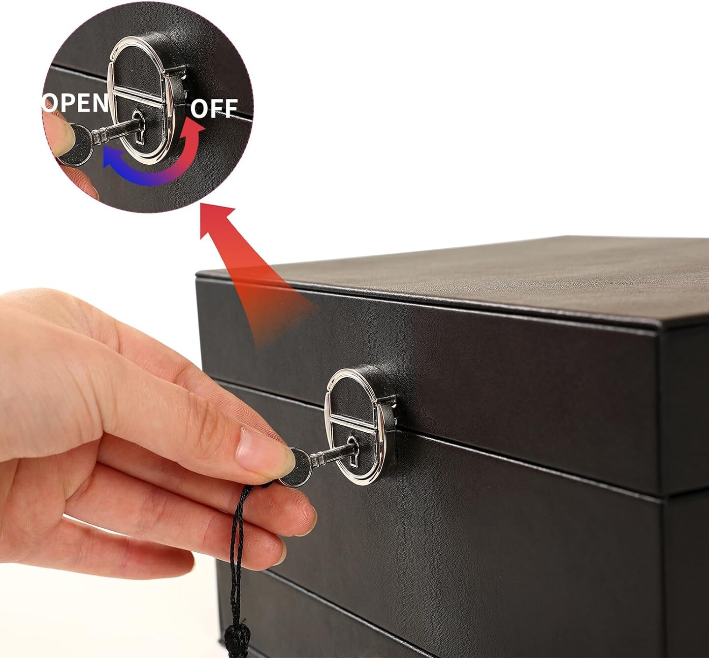 5-Layer Earring Jewelry Box with Lock – Stud, Necklace, Ring Organizer for Women and Girls