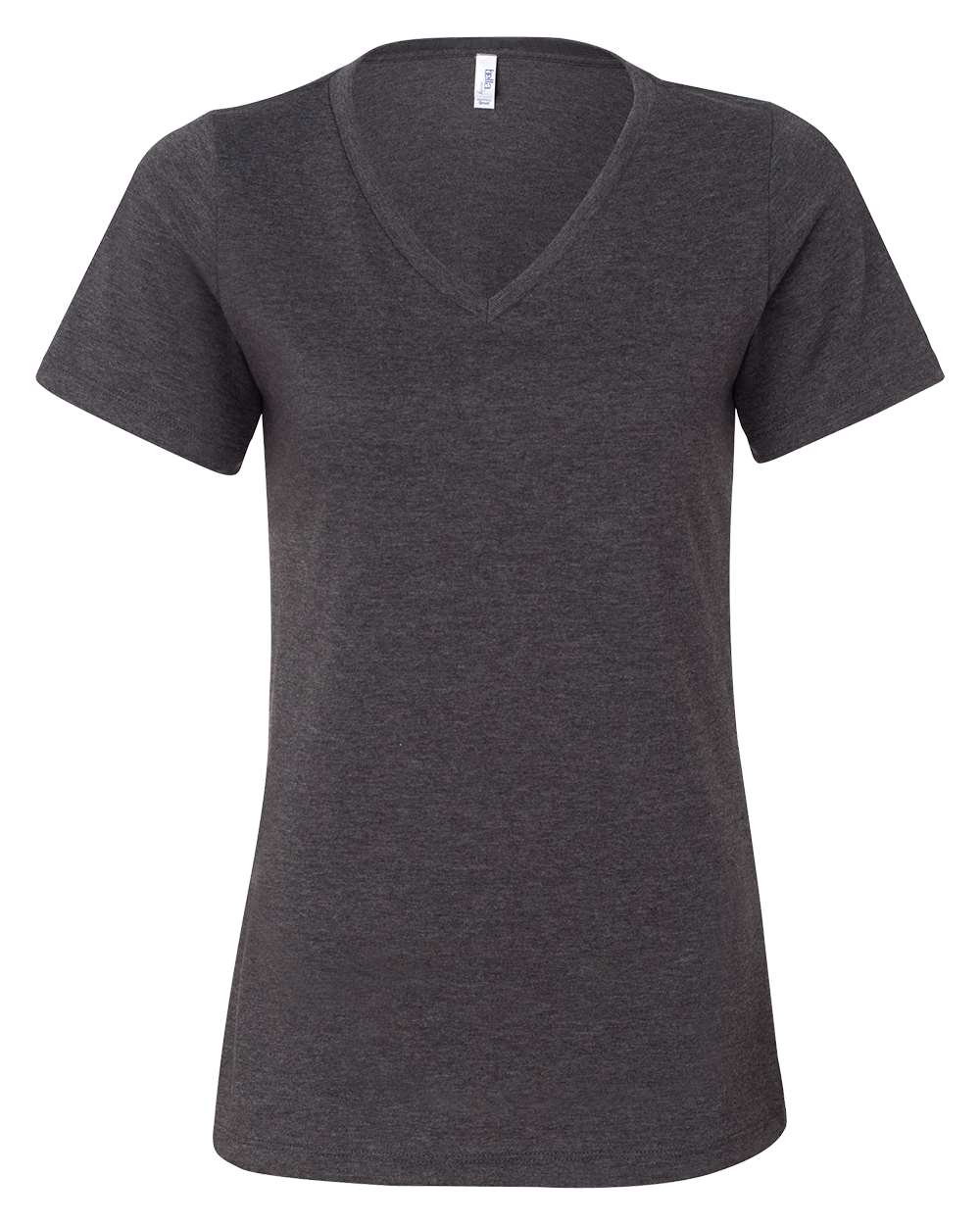 BELLA + CANVAS® Women's Relaxed Heather CVC V-Neck Short Sleeve T-Shirt - 6405CVC