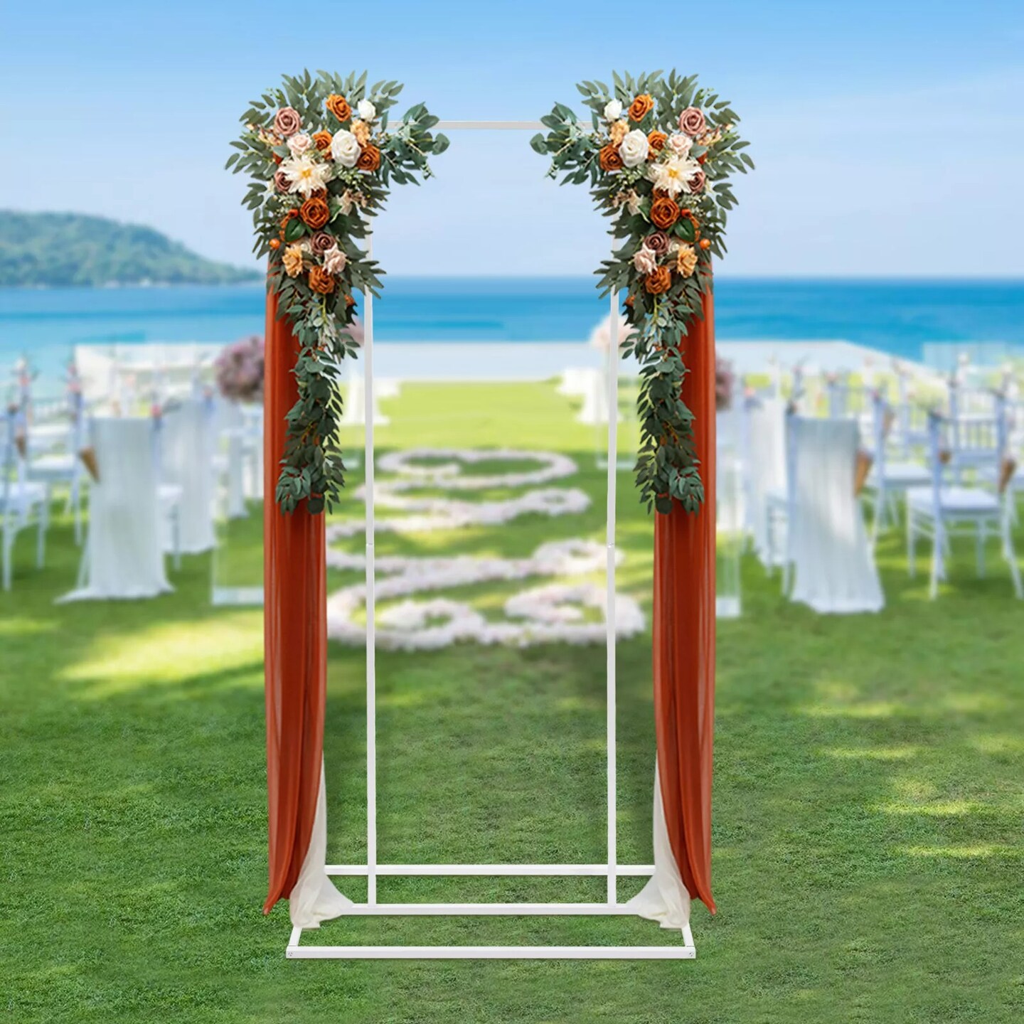 Metal Wedding Backdrop Stand Flower Frame Rack Garden Party Decor Free Standing
