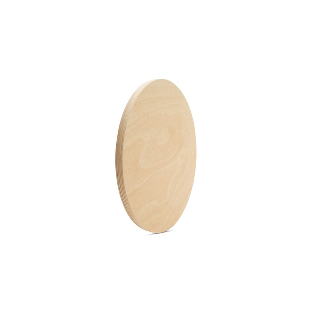 Wood Circle Discs 5 inch, 4 Thicknesses, Unfinished Birch Rounds | Woodpeckers