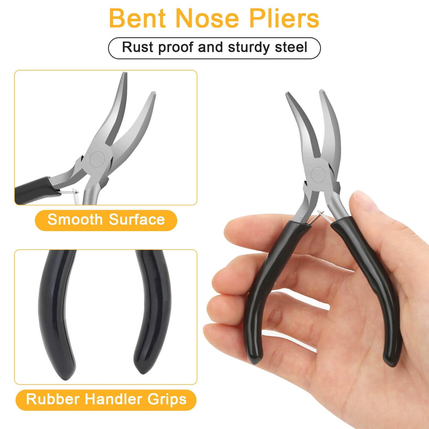 Approx. 1200 pieces Jump Rings for Jewelry Making Supplies and Necklace Repair with Jump Ring Pliers and Open Jump Ring( Silver and Gold)