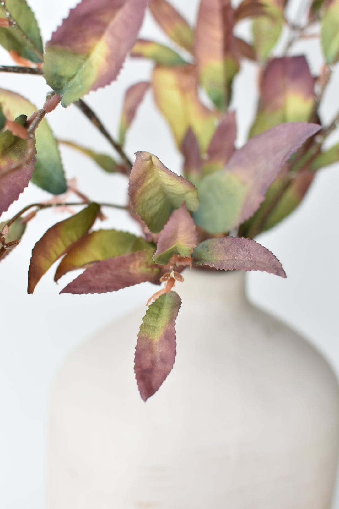 48&#x22; Faux Dried Chokeberry Fall Foliage Stem - Dried Eggplant Brown