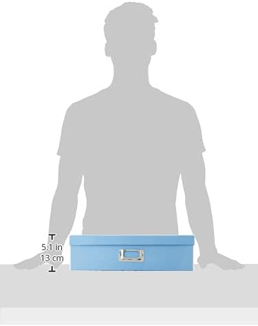 Jumbo Scrapbook Storage Box, Sky Blue