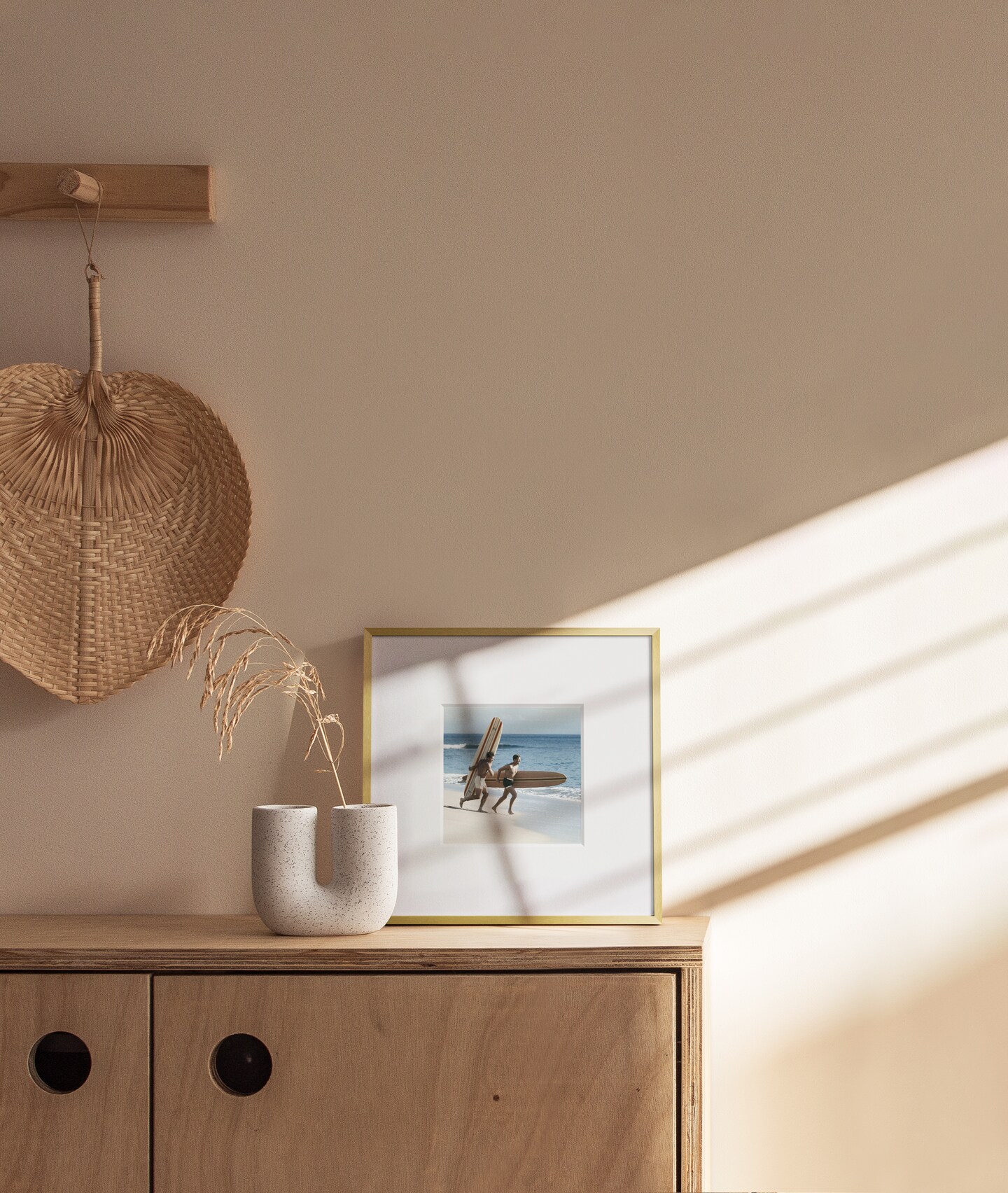 Haus and Hues Aluminum Glass and Matted Picture Frame