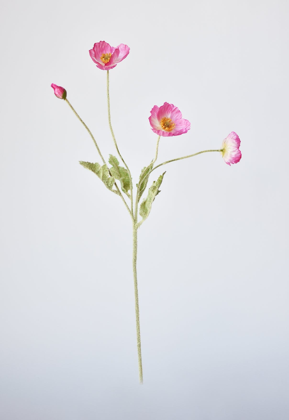 24&#x22; Faux Pink Poppy Stem
