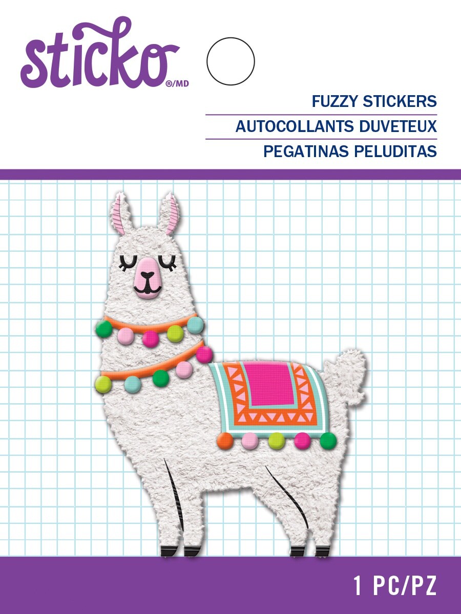 Sticko Stickers-Fuzzy Llama