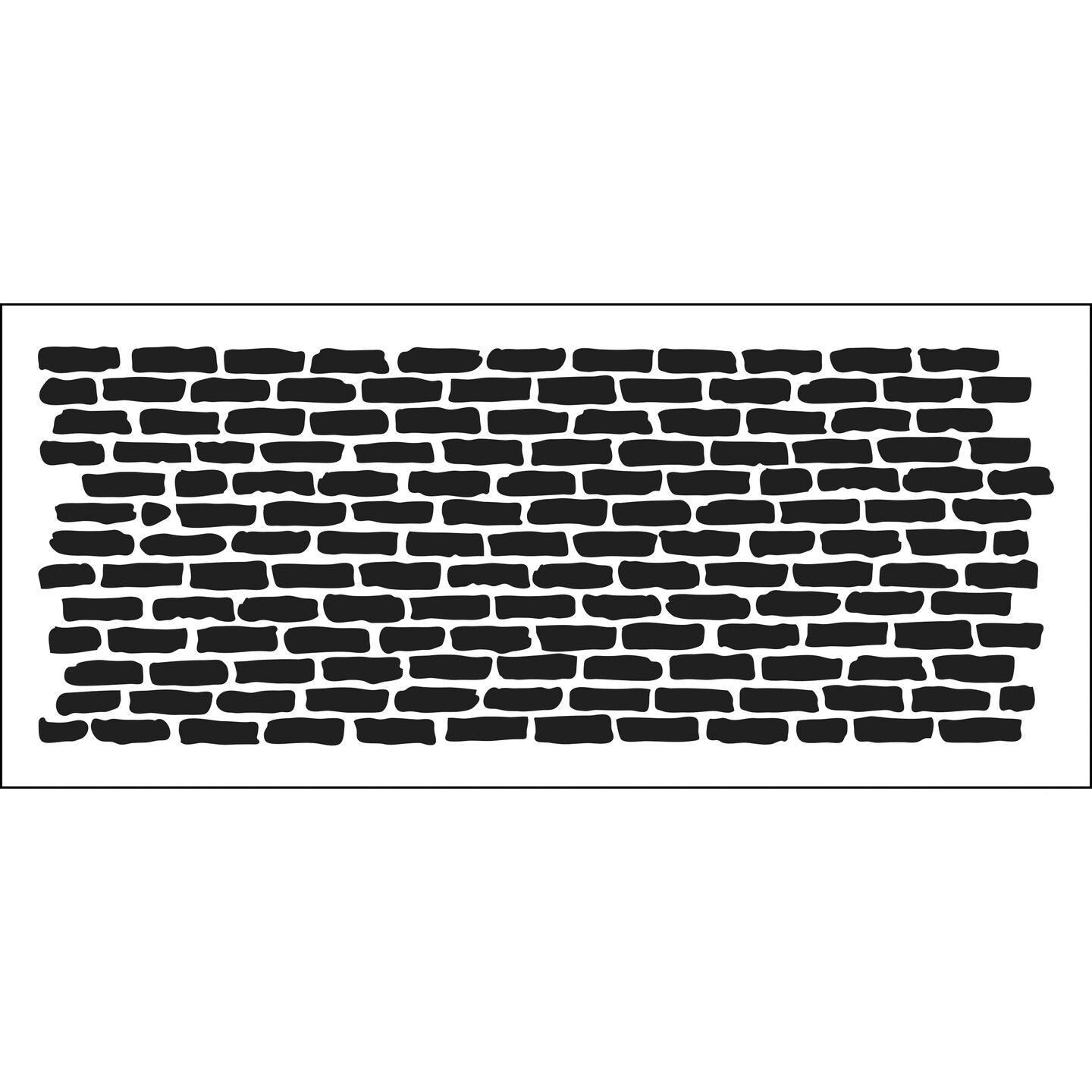 STENCIL BRICKS HORIZONTAL 4X9