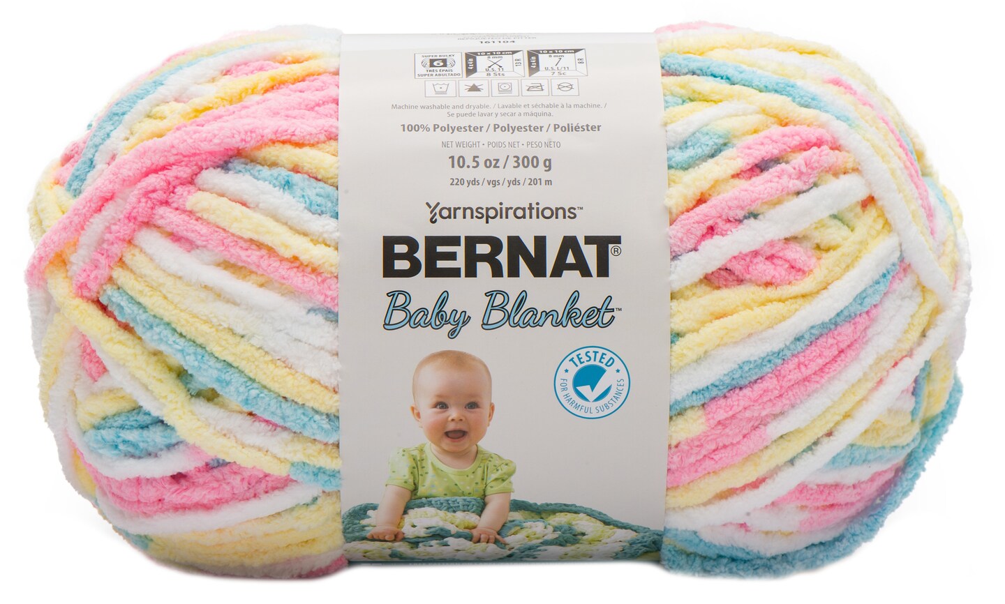 Bernat Baby Blanket Big Ball Yarn - Pitter Patter - 6531665