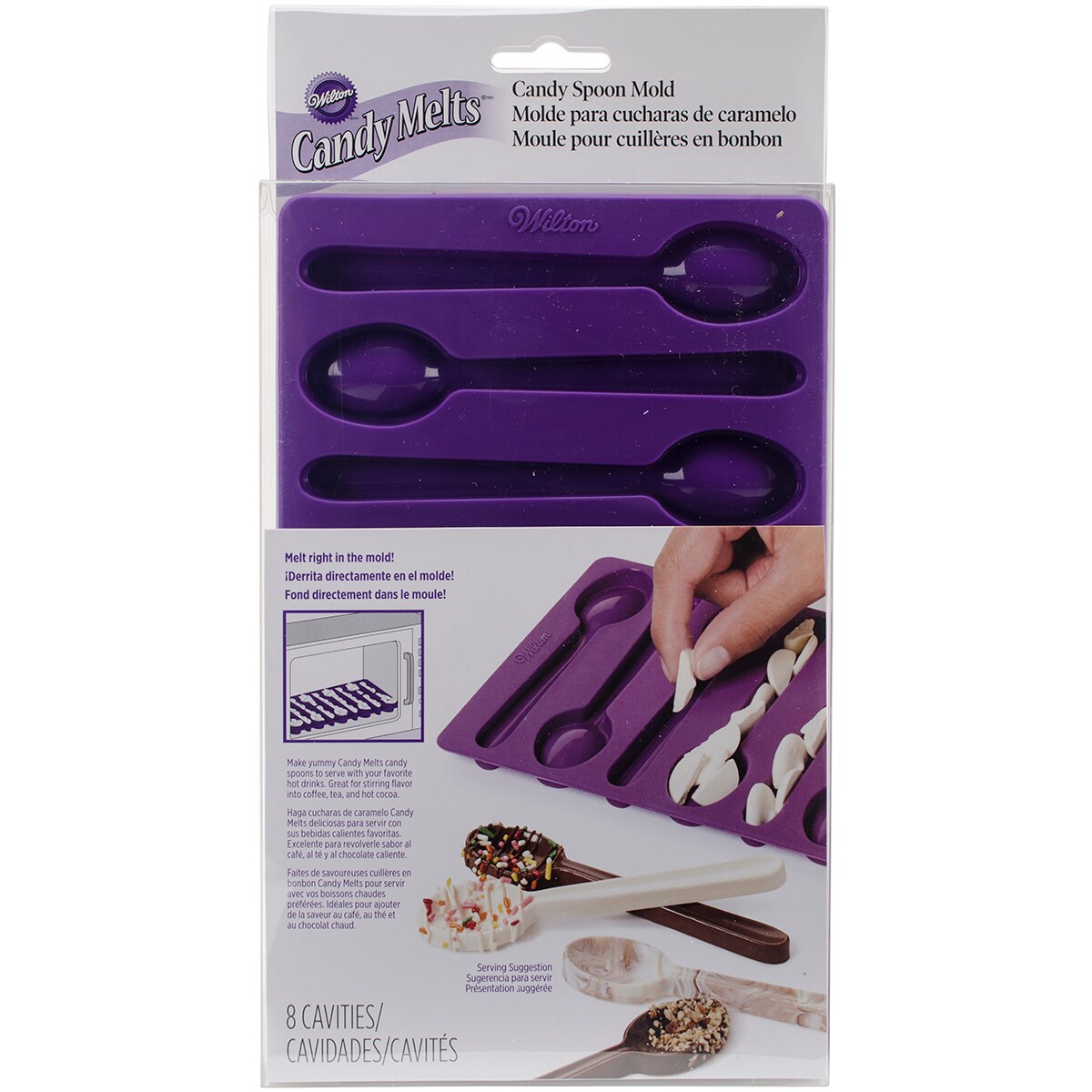 Wilton Silicone Candy Mold-Spoon 8 Cavity (1 Design)