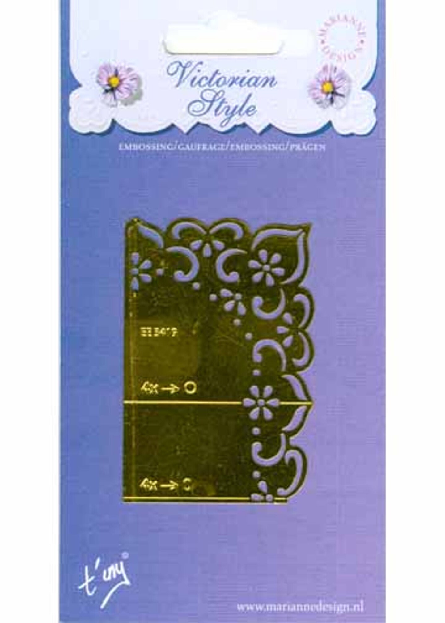 English Embossing Stencil flowers Michaels