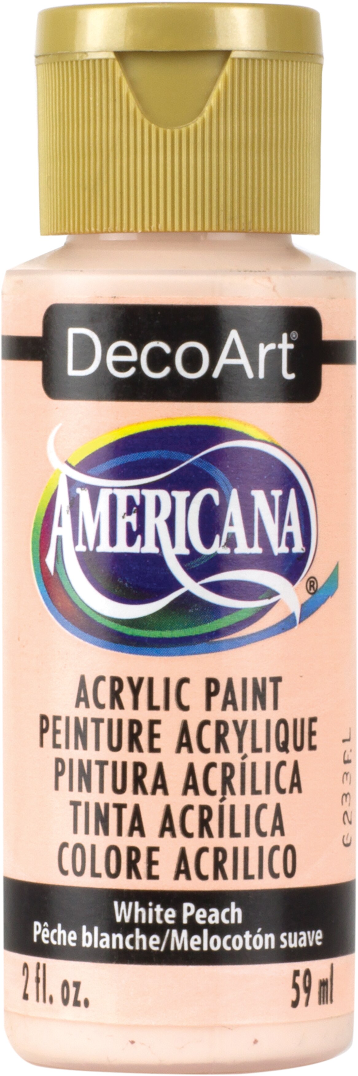 Americana Acrylic Paint 2oz White Peach