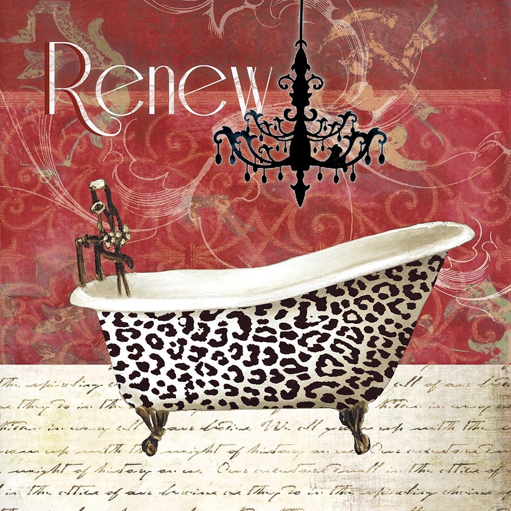 Cheetah Bath Poster Print by Carol Robinson - Item # VARPDX19033