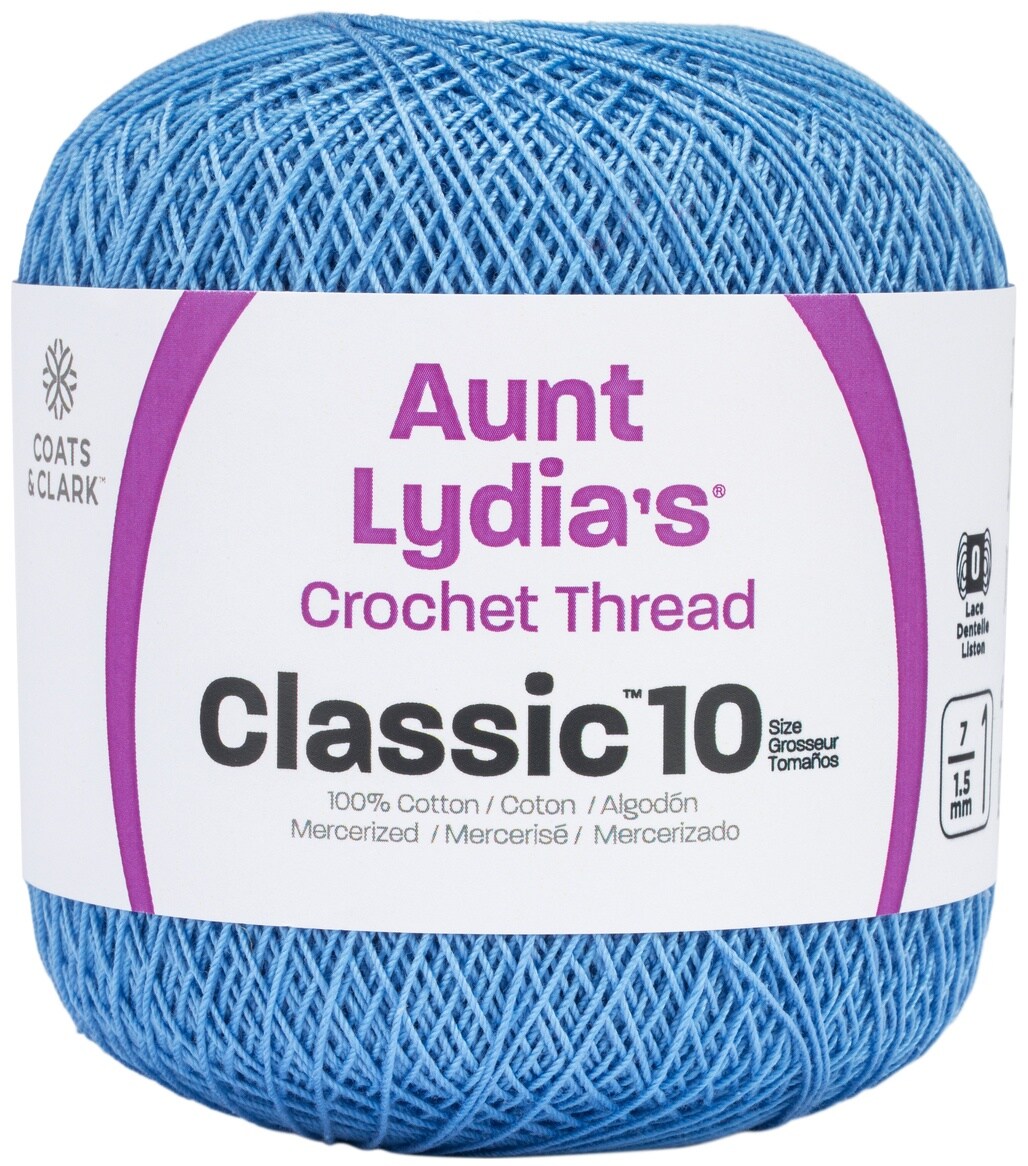 Aunt Lydia's Classic Crochet Thread Size 10Medium Blue Michaels