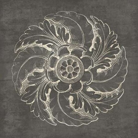 Rosette IV Gray Poster Print by  Wild Apple Portfolio - Item # VARPDX21576