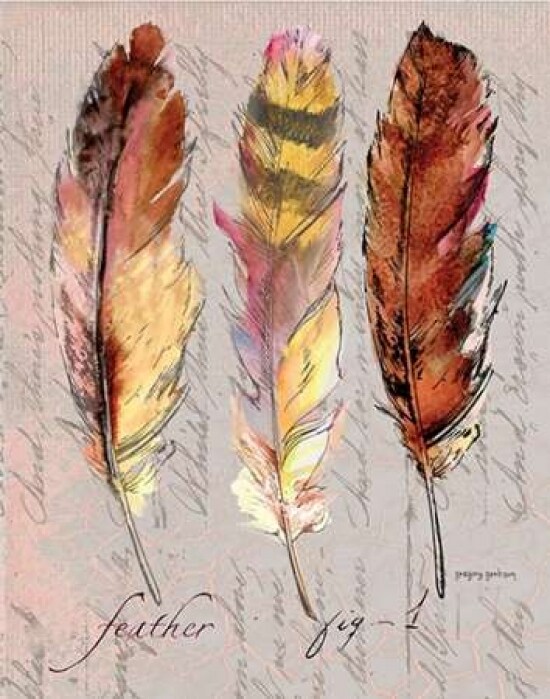Three Feathers I Poster Print by Gregory Gorham - Item # VARPDXGOR548