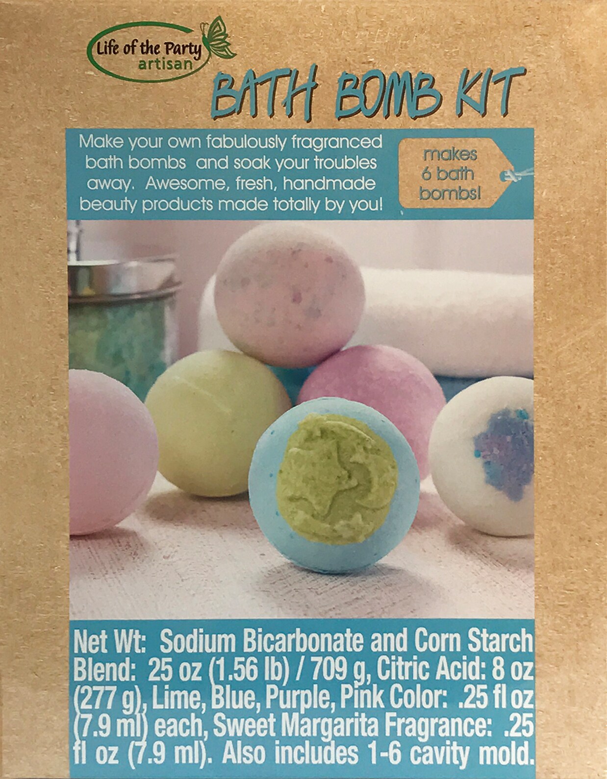 Life Of The Party Bath Bomb Kit-Makes 6