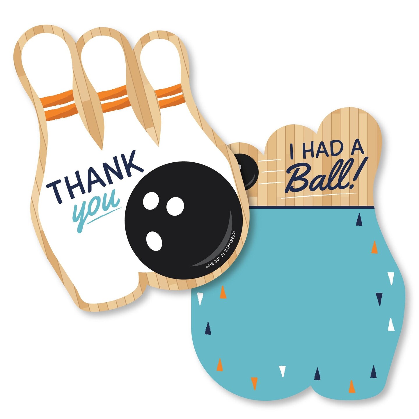 thumbnail image 2 of Bowling Party Decorations - 20 Piece DIY Cutouts For Baby Showers & Birthday Parties 2 of 13
