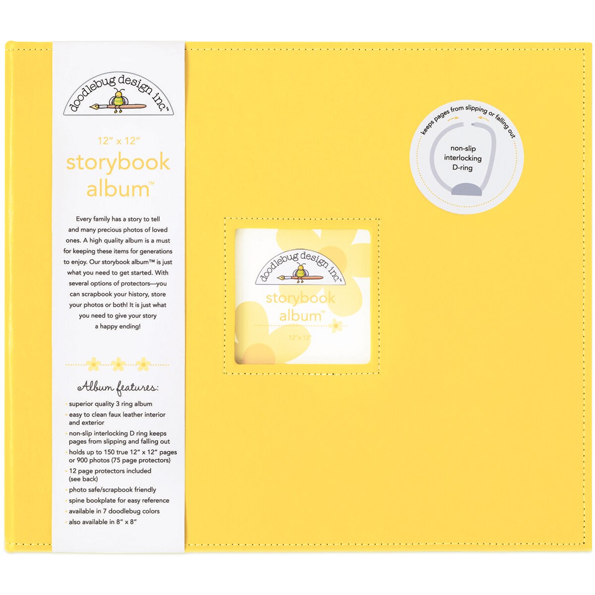Doodlebug Storybook D-Ring Album 12&#x22;X12&#x22;