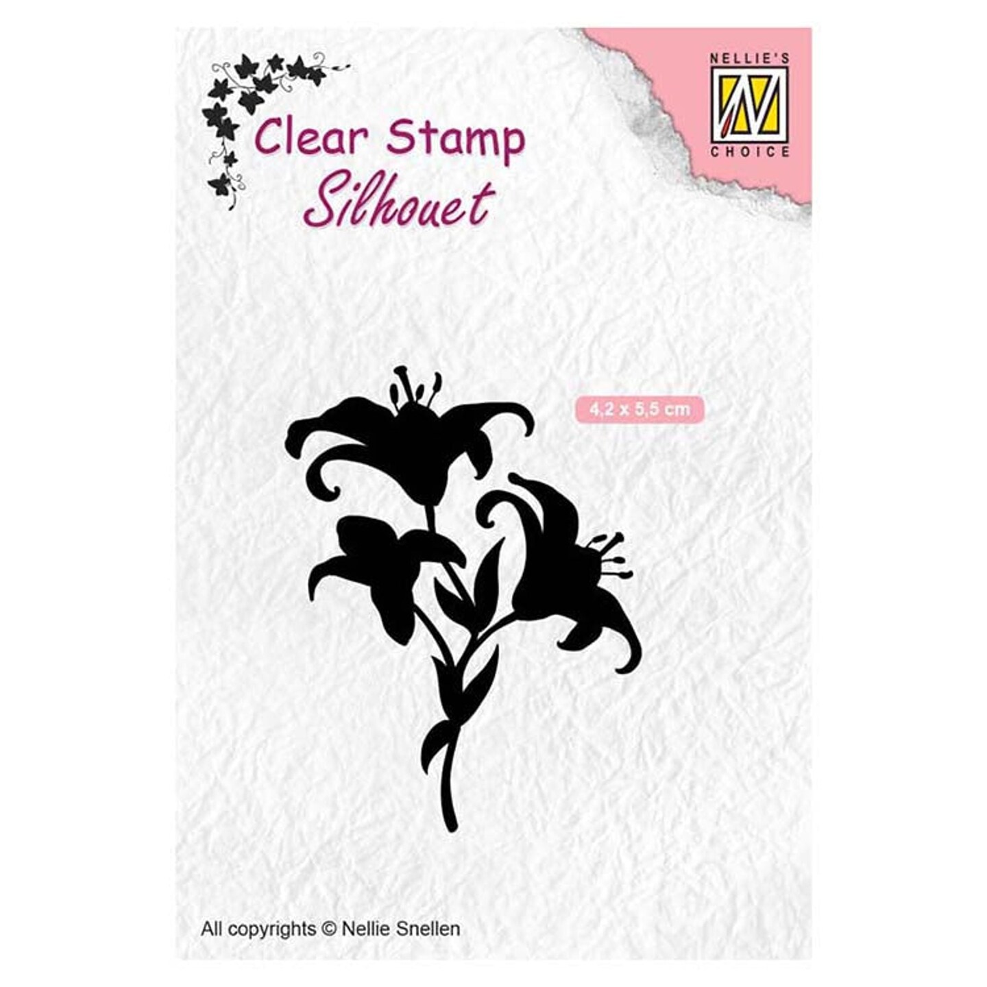 Nellie&#x27;s Choice  Clear Stamps Silhouette Lilies
