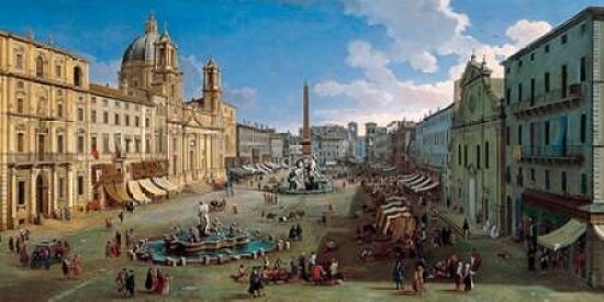 Piazza Navona Rome Poster Print by Gaspar van Wittel - Item # VARPDX2VW1595