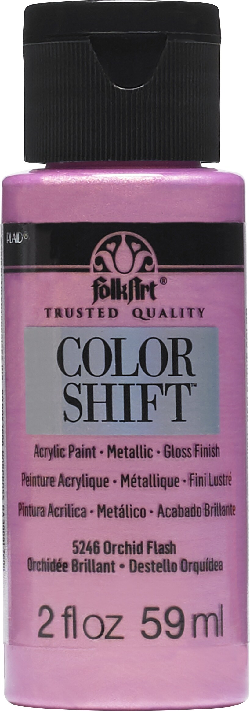 FolkArt Color Shift Paint 2oz-Orchid Flash