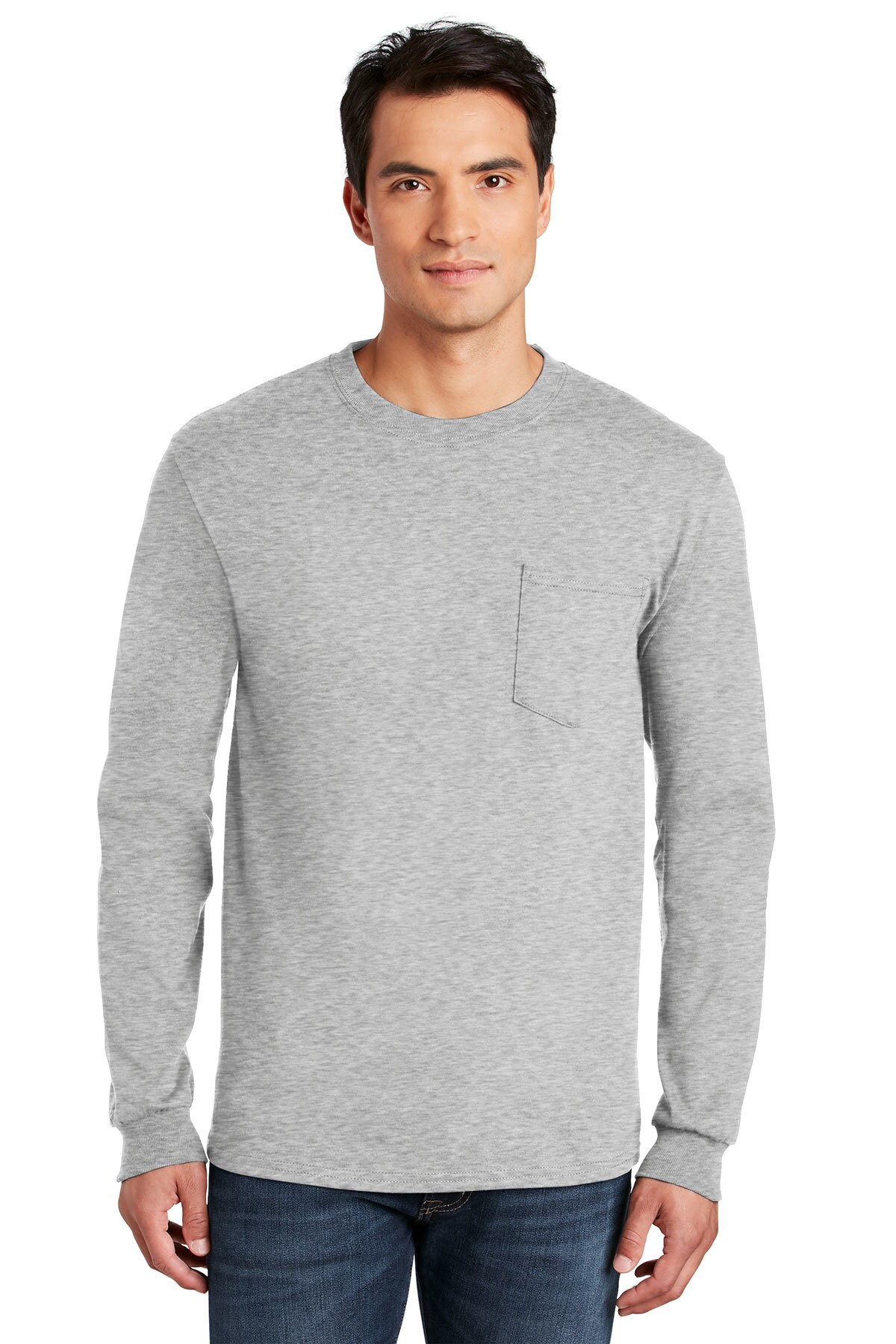 Gildan Ultra Cotton Heavyweight Long Sleeve T-Shirt For Everyday Wear