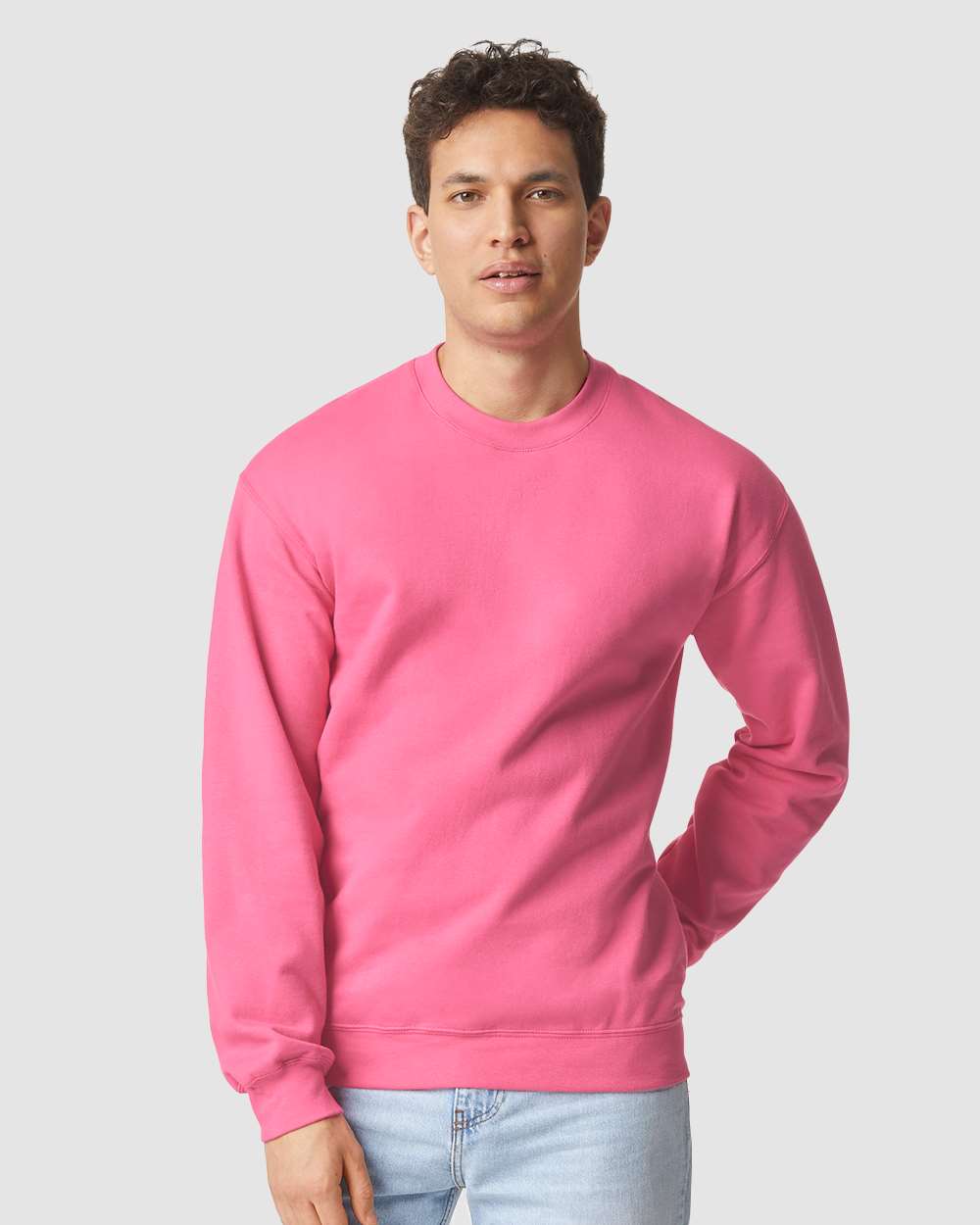 Gilden&#xAE; Softstyle Midweight Crewneck Long Sleeve Sweatshirt