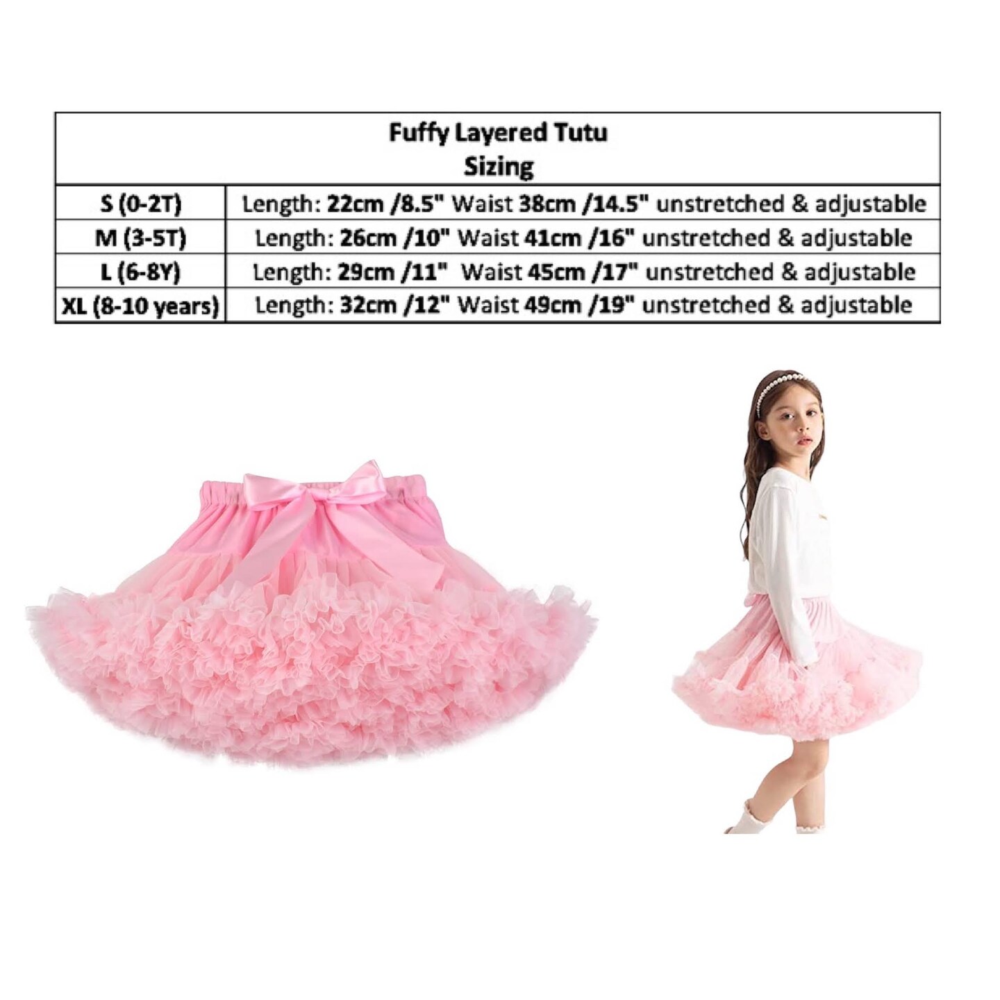 Pink Tutu Fluffy Tutu For Girls 0 10Y Birthday Tutu Pink Chiffon Tutu Skirt Bubble Gum Tutu Layered Pink Tutu Gift For Girls MakerPlace by Michaels