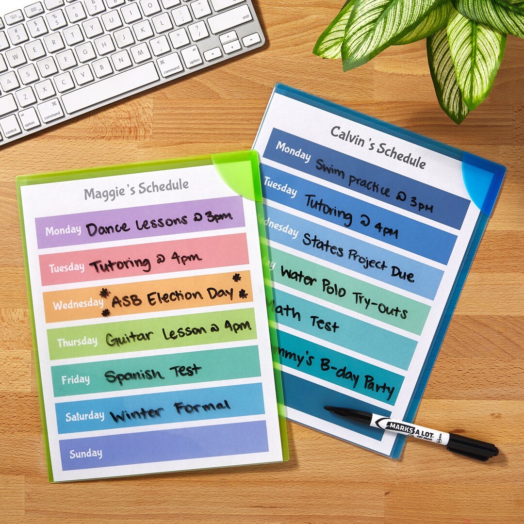 Avery Marks A Lot Pen-Style Dry Erase Markers, Bullet Tip, Assorted Colors, 6 Markers (24481)