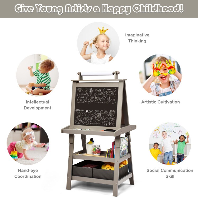 3 in 1 Double-Sided Storage Art Easel