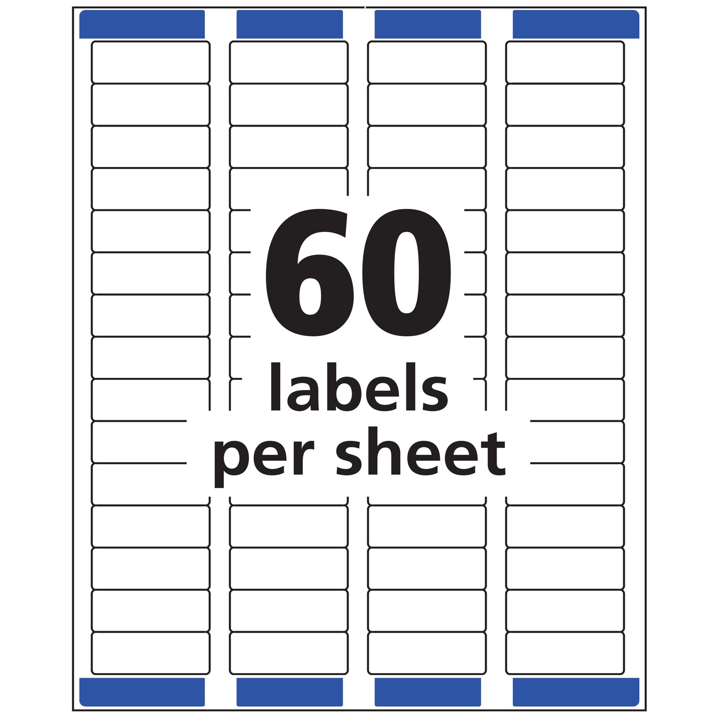 Avery Easy Peel Return Address Labels, Sure Feed Technology, Permanent Adhesive, 2/3&#x22; x 1-3/4&#x22;, 1,500 Labels (8195)