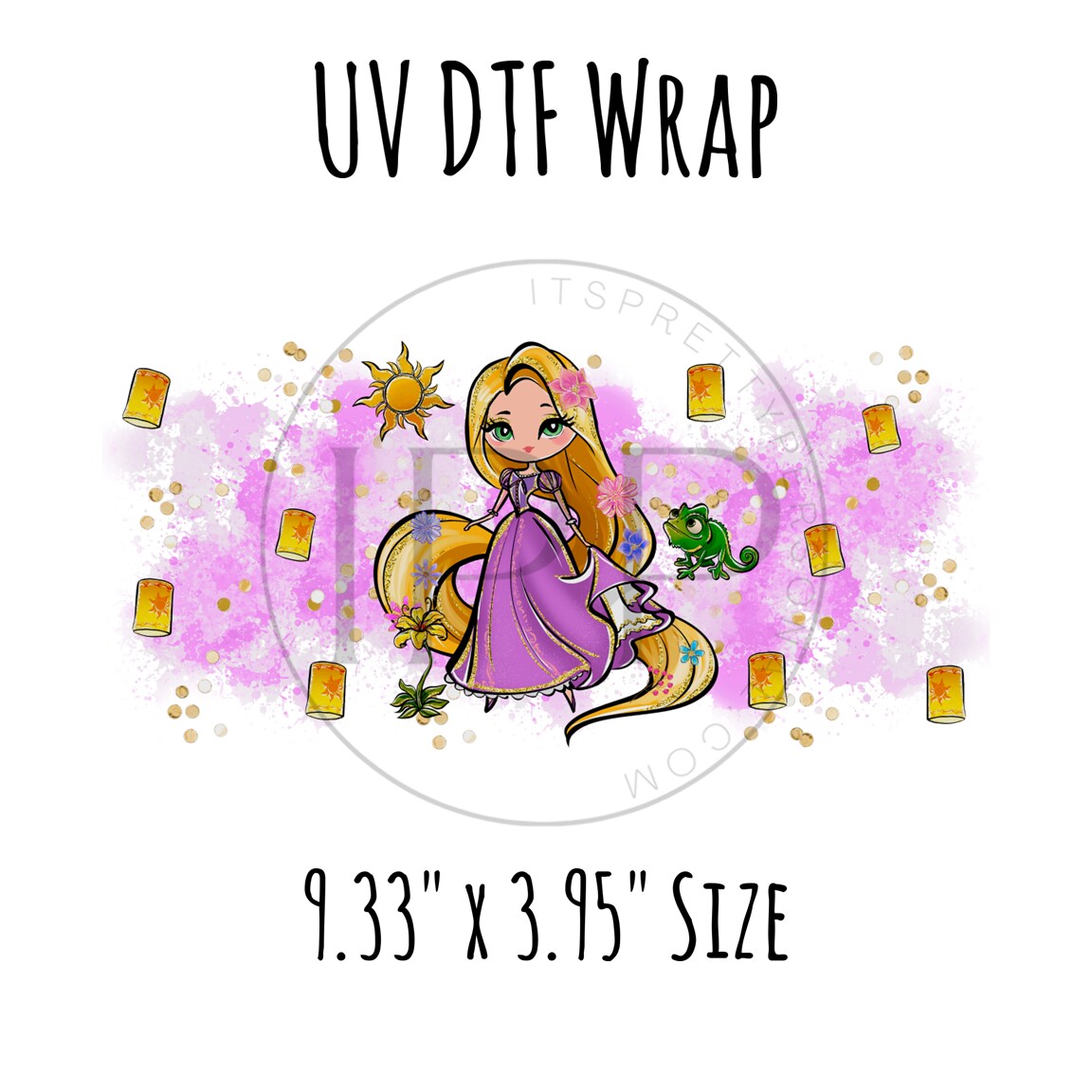 #127- Rapunzel- 16oz Cup UV DTF Wrap