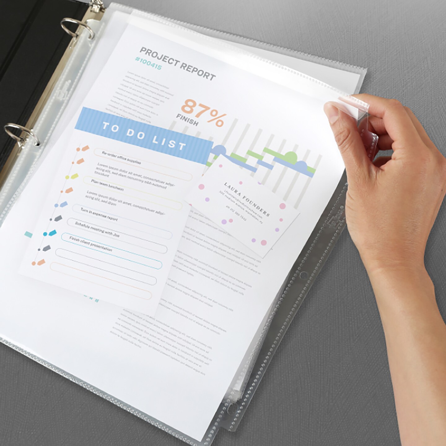 Avery Diamond Clear Secure Top Sheet Protectors, Super Heavyweight, 25 Page Protectors (76000)