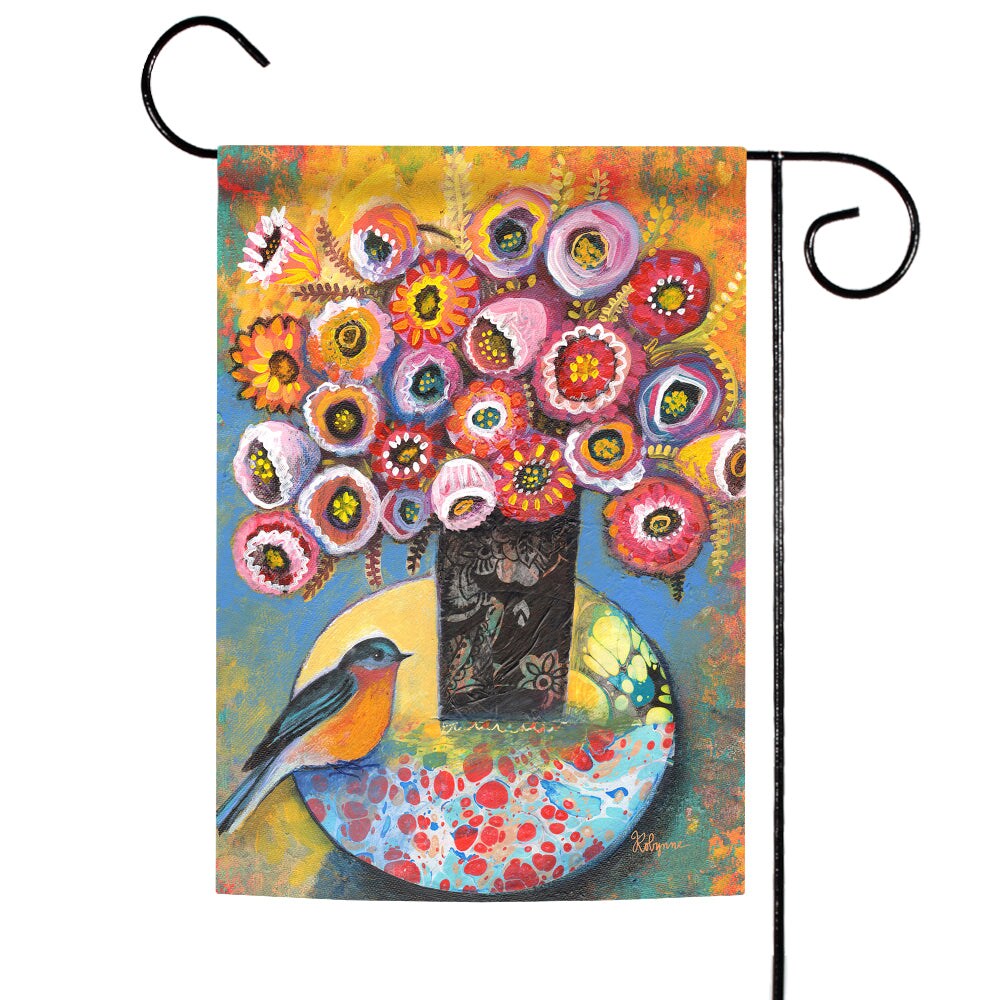 Bluebird Bouquet Decorative Flower Flag
