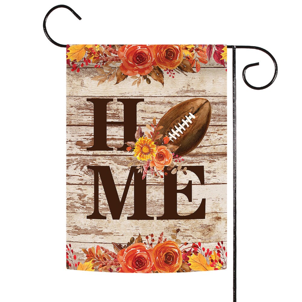 Floral Football Home Decorative Football Double Sided Flag
