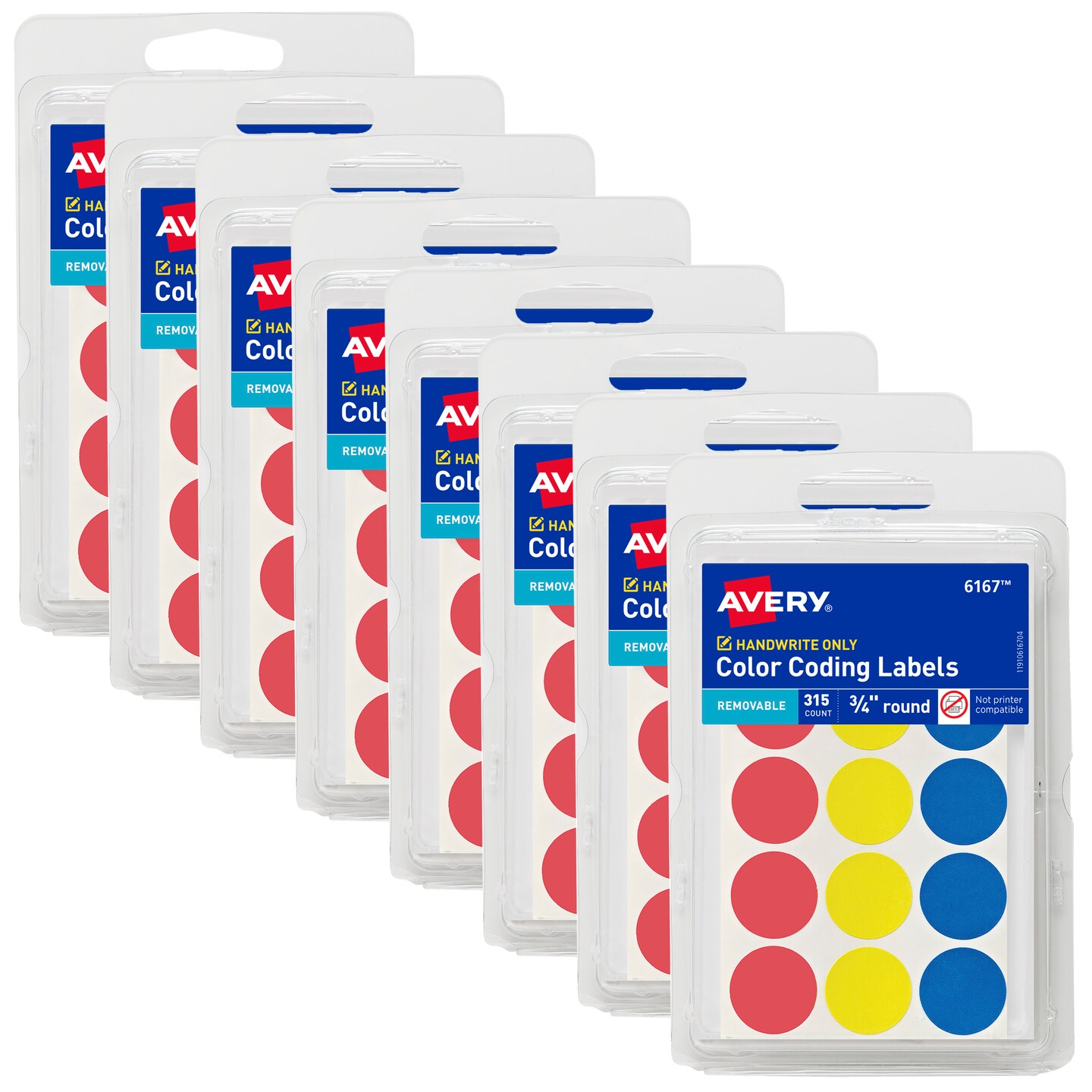 Avery Color-Coding Removable Labels, 3/4 Inch Round Labels, Assorted ...
