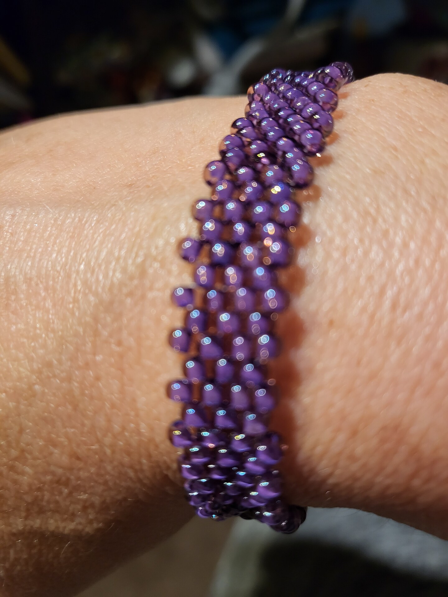 Luster Seed Bead Bracelet image 2