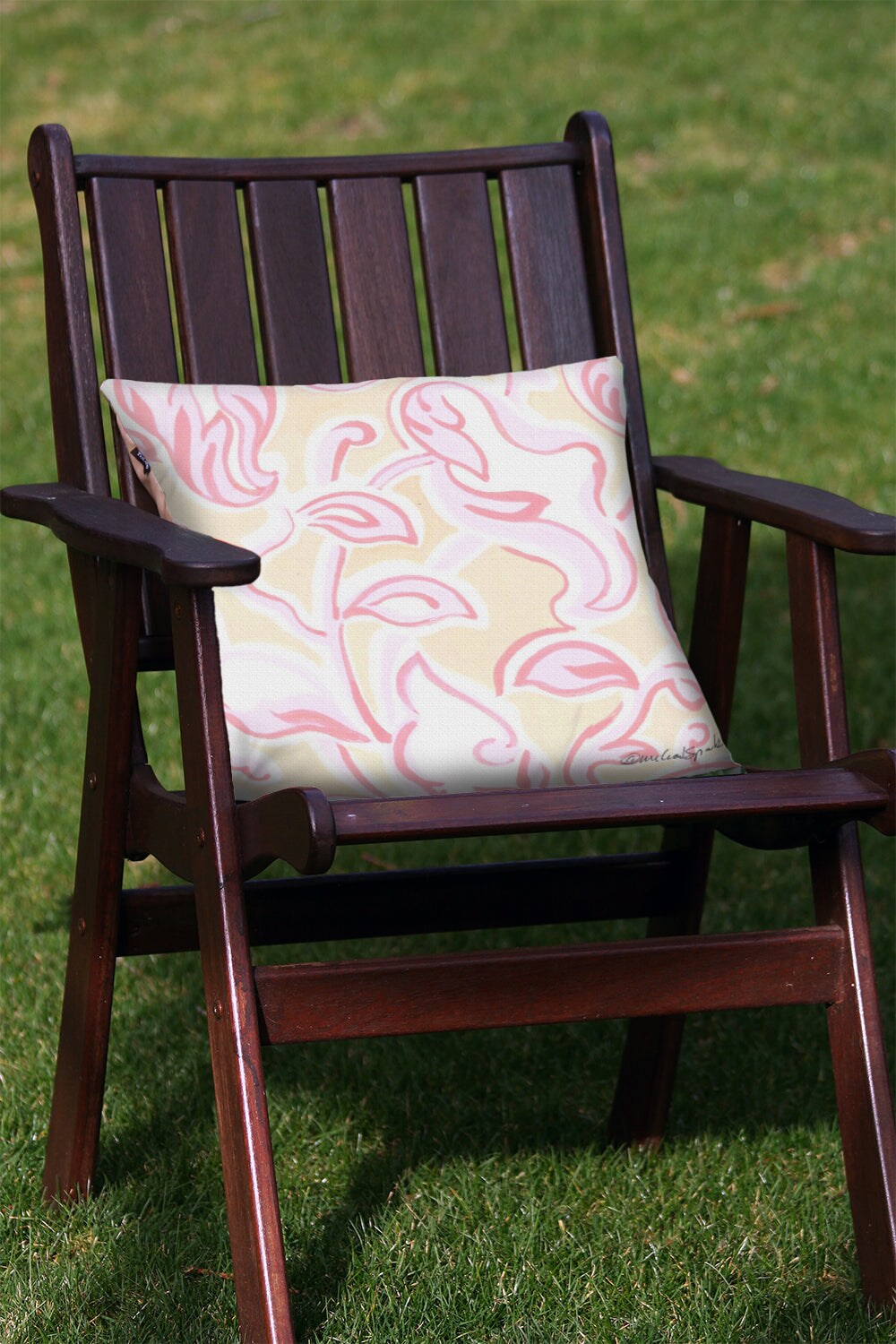 Pink Leaves Decorative Spring Indoor/Outdoor Pillow Cover (set of 2)