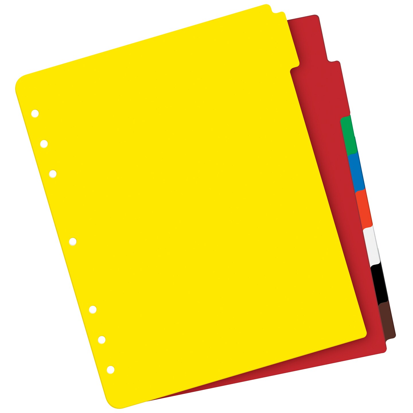Avery Heavy-Duty Plastic Dividers for 3 Ring Binders and 7 Ring Binders, 8-Tab Set, Multicolor with White Labels, 1 Set (23084)