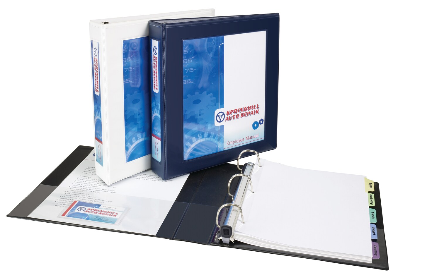 Avery Heavy-Duty Framed View 3-Ring Binder, 2&#x22; One Touch EZD Rings, 1 Navy Blue Binder (68033)